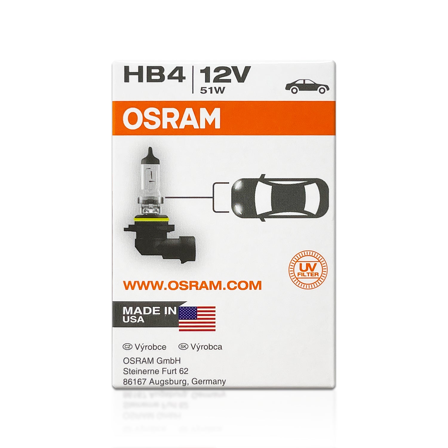 9006 HB4 Osram Original Standard Halogen Bulbs